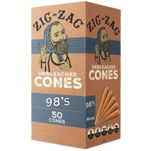 Zig-Zag Unbleached 1 1/4 Cones 50ct